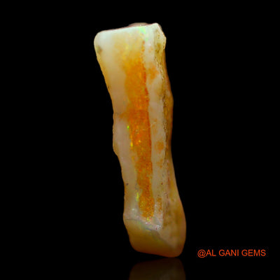 Natural Untreated Fire Opal Loose Gemstone Fancy Rough From Australia 4.00 Cts 14x14x3 mm RB-941