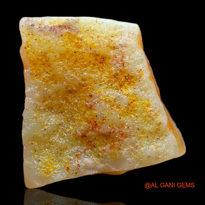 Natural Untreated Fire Opal Loose Gemstone Fancy Rough From Australia 4.00 Cts 14x14x3 mm RB-941