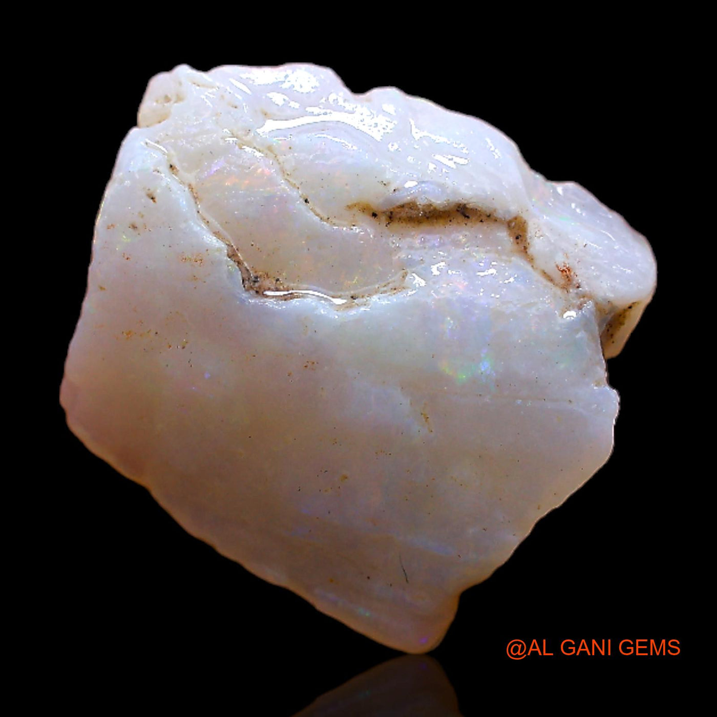 2.00 Cts Natural Australian Fire Opal Loose Gemstone Fancy Rough 13x12x2 mm RB-950