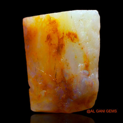 Natural Untreated Fire Opal Loose Gemstone Fancy Rough From Australia 4.00 Cts 13x10x5 mm RB-952
