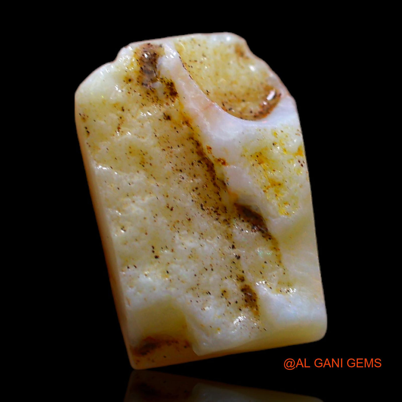 4.00 Cts Natural Australian Fire Opal Loose Gemstone Fancy Rough 13x9x5 mm RB-956