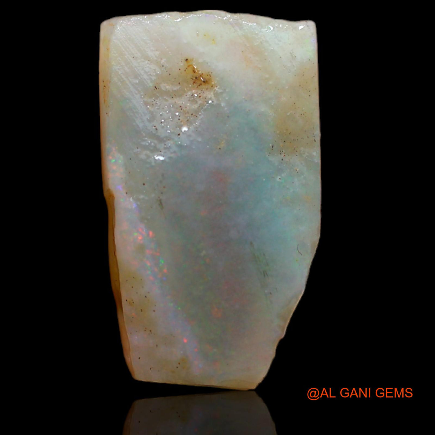 Natural Untreated Fire Opal Loose Gemstone Fancy Rough From Australia 9.15 Cts 19x11x5 mm RB-95