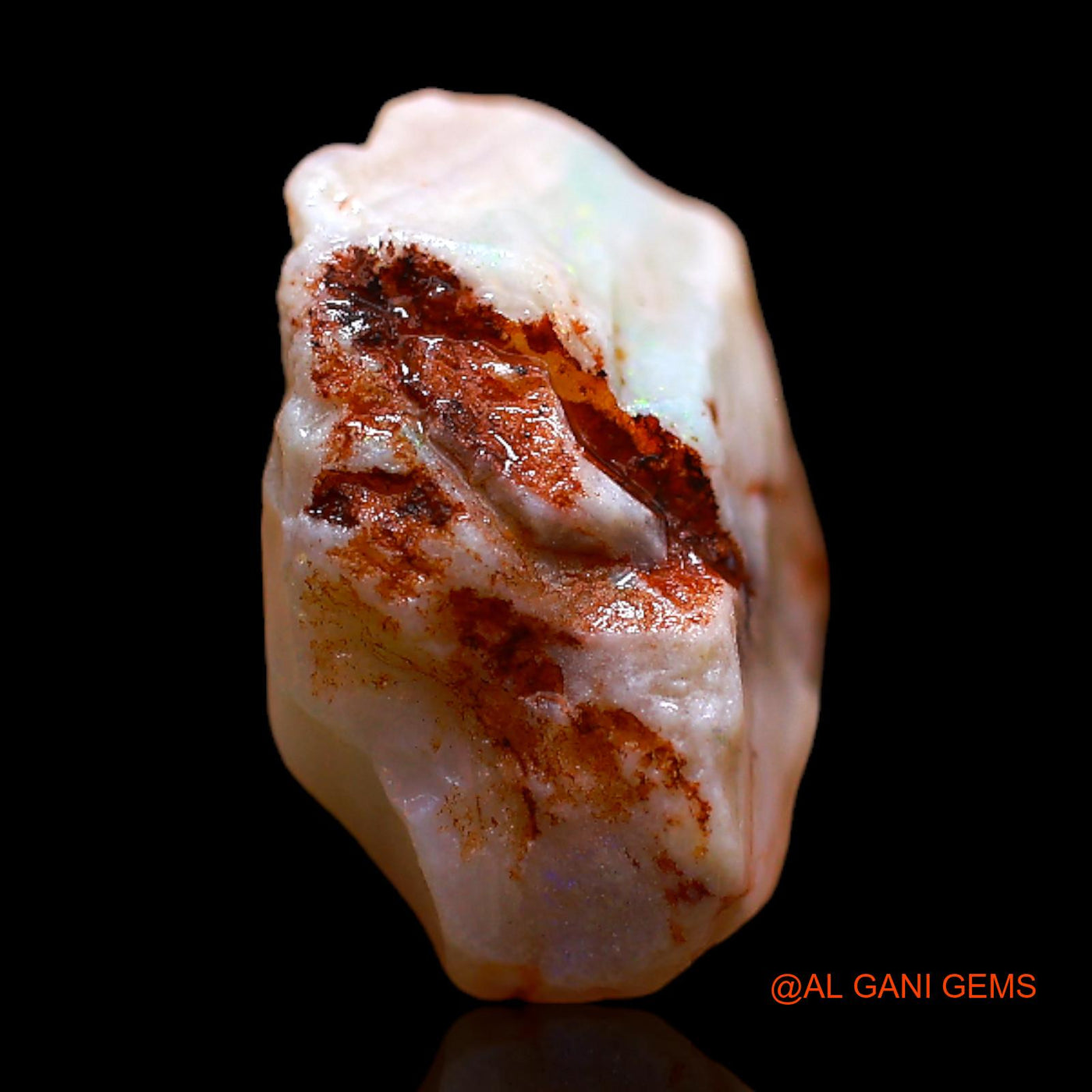 6.00 Cts Unheated Australian Fire Opal Loose Gemstone Fancy Rough Natural 12x12x8 mm RB-965