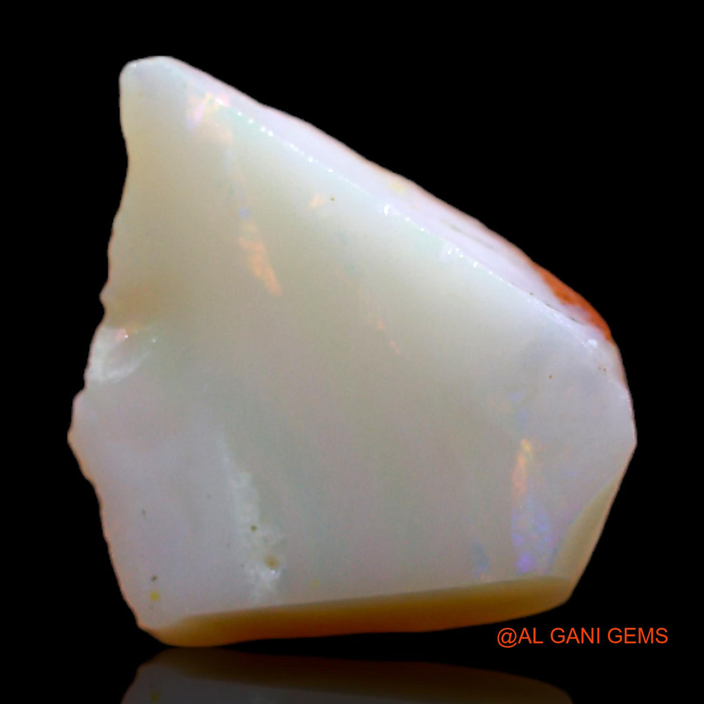 Natural Untreated Fire Opal Loose Gemstone Fancy Rough From Australia 4.00 Cts 12x11x4 mm RB-969