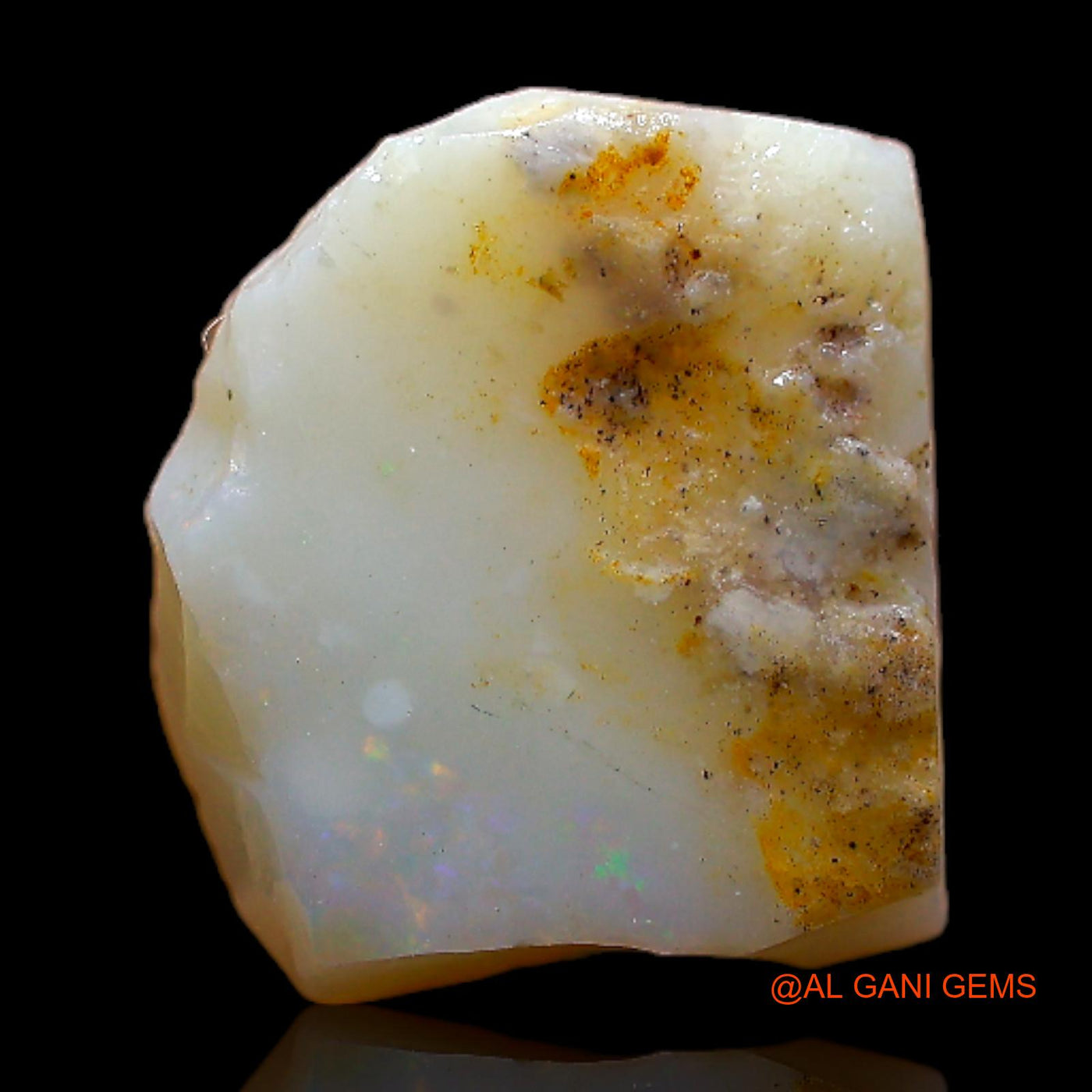 5.00 Cts Natural Australian Fire Opal Loose Gemstone Fancy Rough 12x11x5 mm RB-972