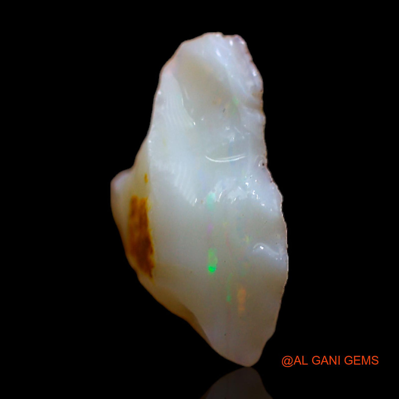 3.00 Cts Natural Australian Fire Opal Loose Gemstone Fancy Rough 13x13x5 mm RB-983