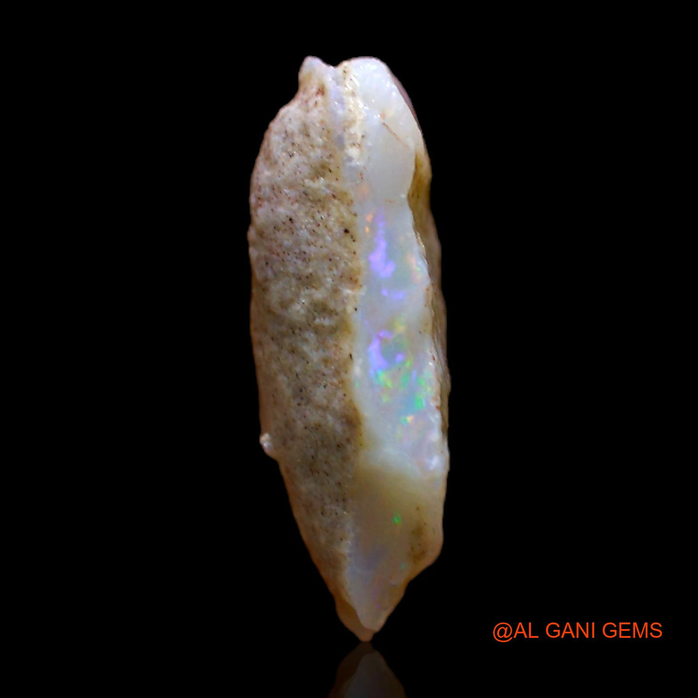 Natural Untreated Fire Opal Loose Gemstone Fancy Rough From Australia 3.00 Cts 16x10x5 mm RB-984