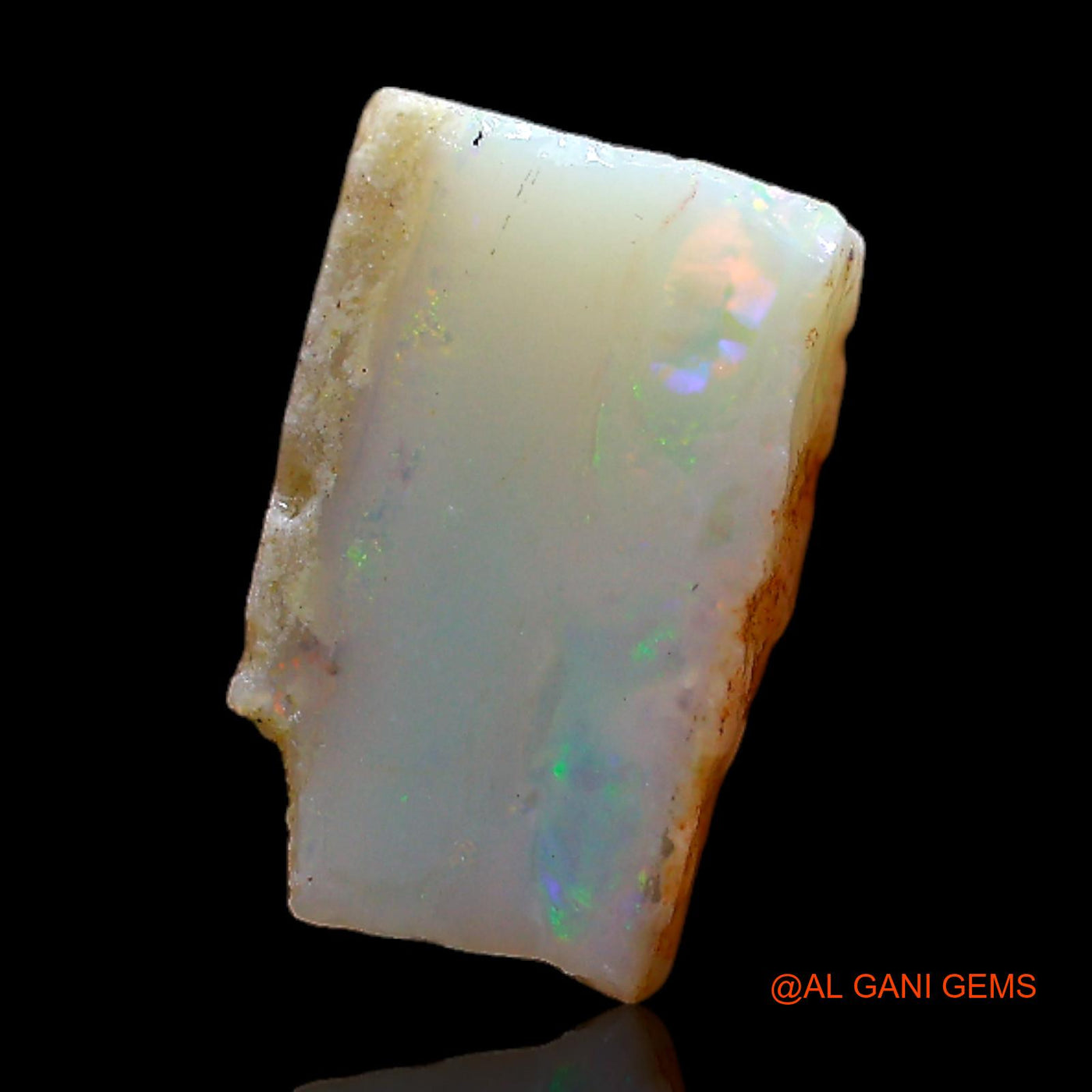 Natural Untreated Fire Opal Loose Gemstone Fancy Rough From Australia 3.00 Cts 13x8x4 mm RB-985