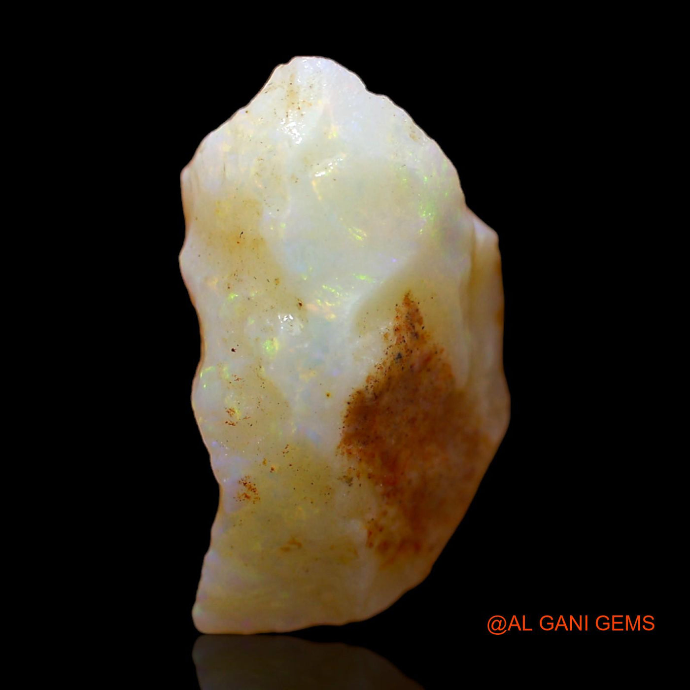 Natural Fire Opal Gemstone 8.00 Cts Loose Fancy Rough From Australia 18x9x8 mm RC-100