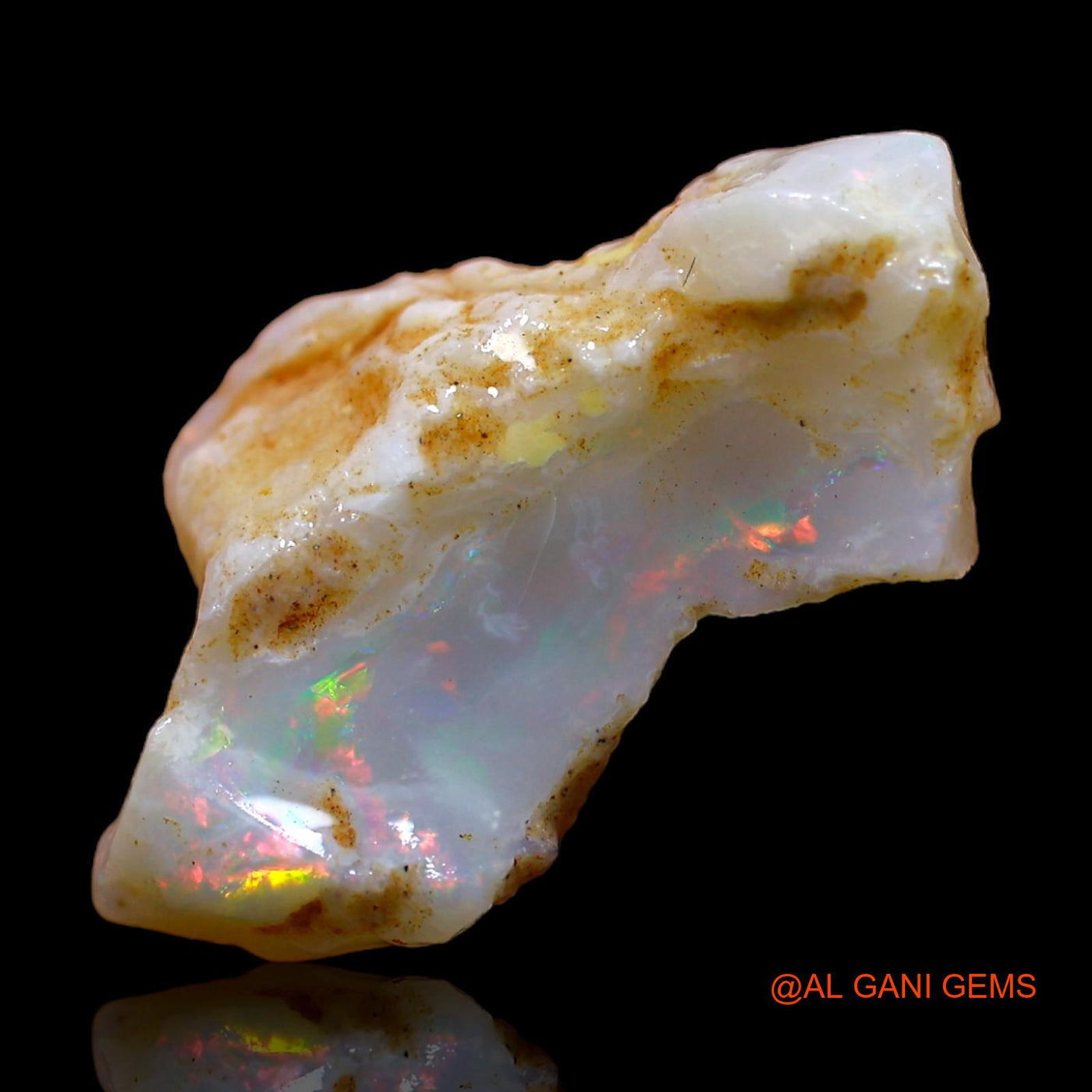 8.00 Cts Unheated Australian Fire Opal Loose Gemstone Fancy Rough Natural 17x14x7 mm RC-101