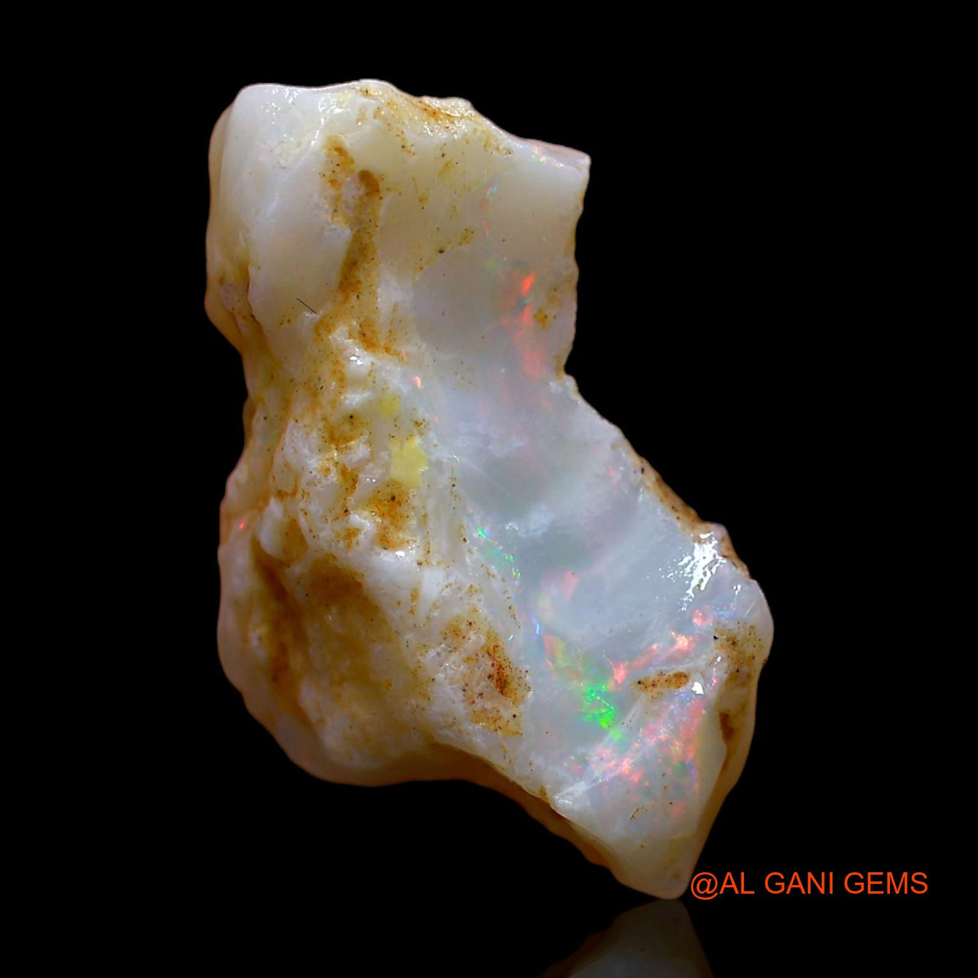 8.00 Cts Unheated Australian Fire Opal Loose Gemstone Fancy Rough Natural 17x14x7 mm RC-101