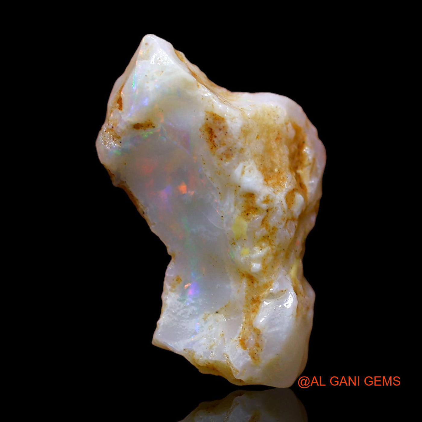 8.00 Cts Unheated Australian Fire Opal Loose Gemstone Fancy Rough Natural 17x14x7 mm RC-101