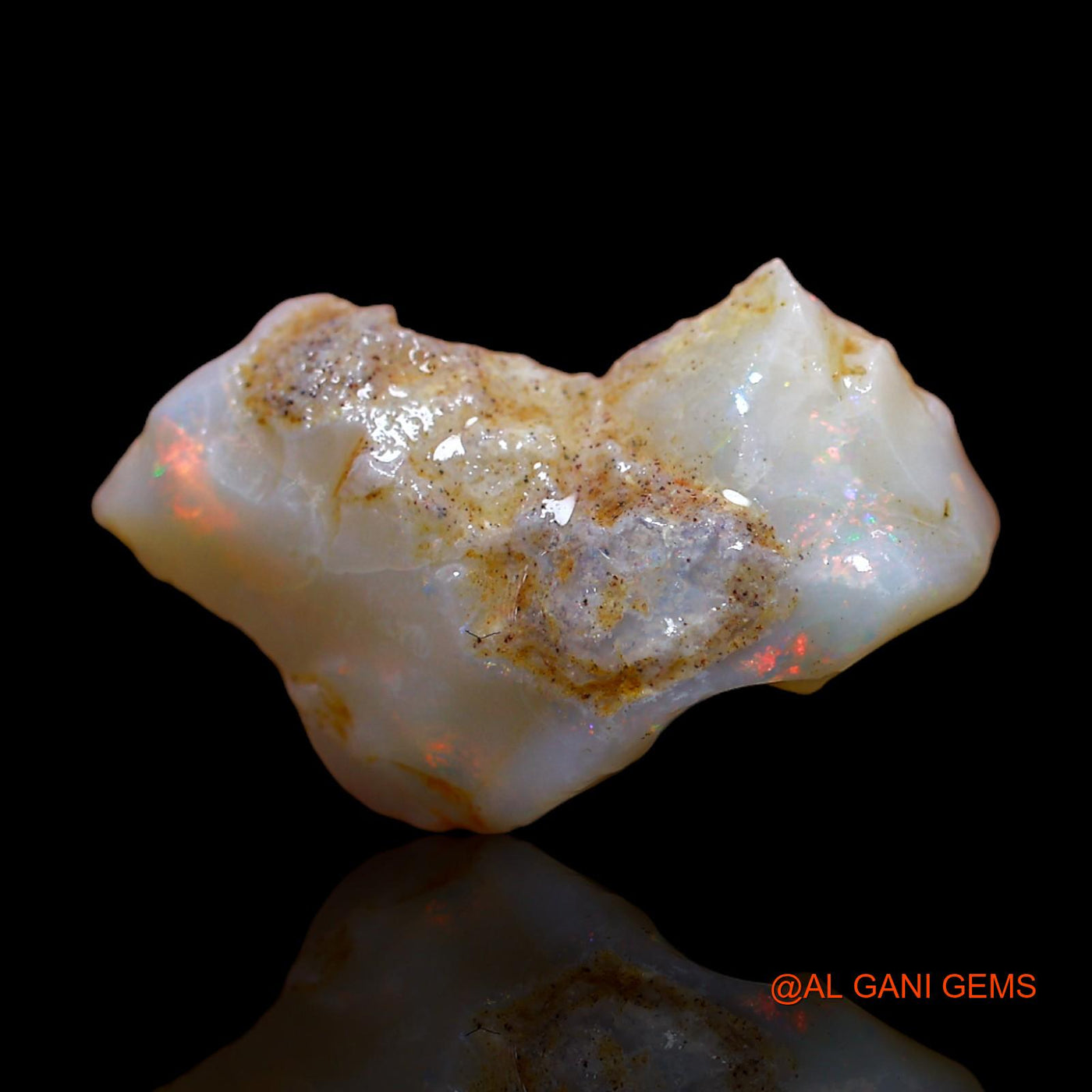 8.00 Cts Unheated Australian Fire Opal Loose Gemstone Fancy Rough Natural 17x14x7 mm RC-101