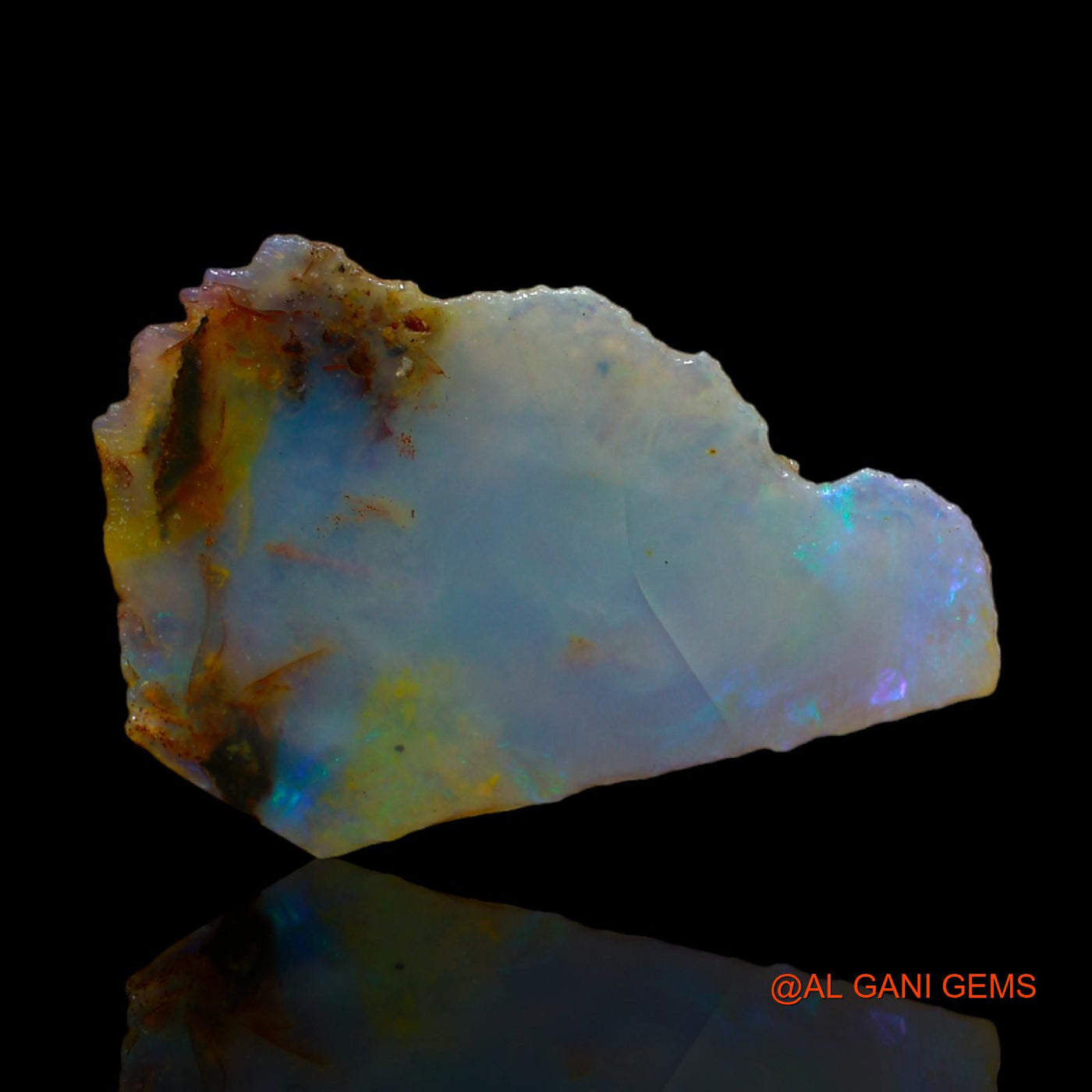 6.00 Cts Natural Australian Fire Opal Fancy Rough Loose Gemstone For Jewelry 19x14x7 mm RC-103