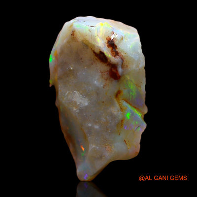 Natural Untreated Fire Opal Loose Gemstone Fancy Rough From Australia 7.00 Cts 18x11x6 mm RC-104