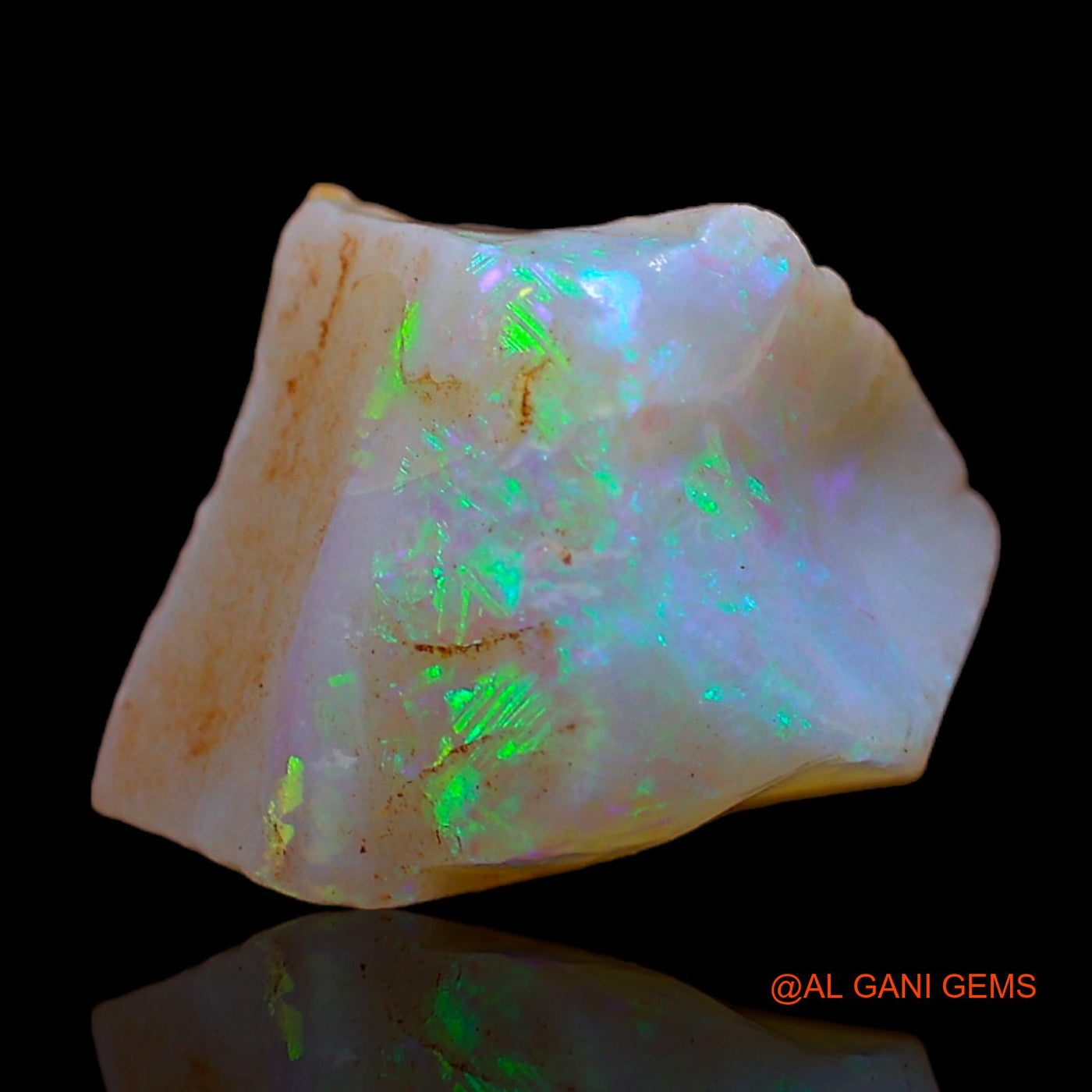 Natural Untreated Fire Opal Loose Gemstone Fancy Rough From Australia 9.00 Cts 16x11x10 mm RC-109