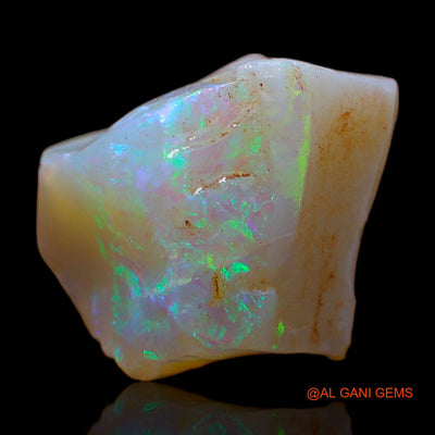 Natural Untreated Fire Opal Loose Gemstone Fancy Rough From Australia 9.00 Cts 16x11x10 mm RC-109