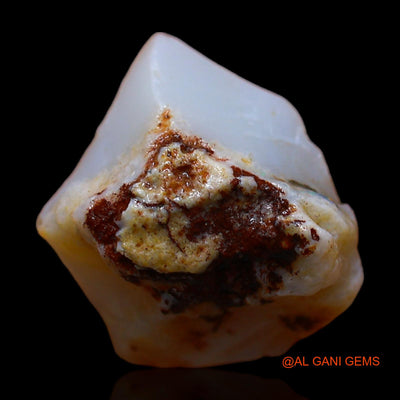 Natural Untreated Fire Opal Loose Gemstone Fancy Rough From Australia 9.00 Cts 16x11x10 mm RC-109