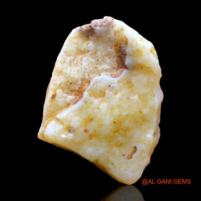 Natural Fire Opal Gemstone 20.00 Cts Loose Fancy Rough From Australia 27x23x5 mm RC-10