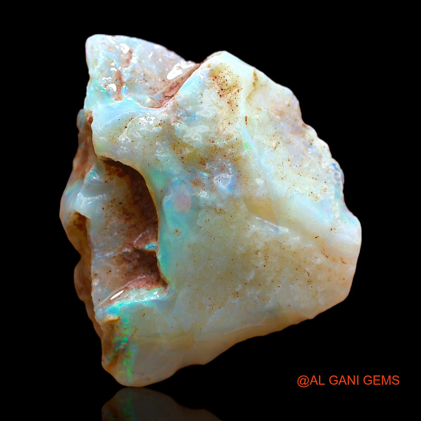 38.00 Cts Unheated Australian Fire Opal Loose Gemstone Fancy Rough Natural 37x31x9 mm RC-11