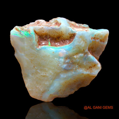 38.00 Cts Unheated Australian Fire Opal Loose Gemstone Fancy Rough Natural 37x31x9 mm RC-11
