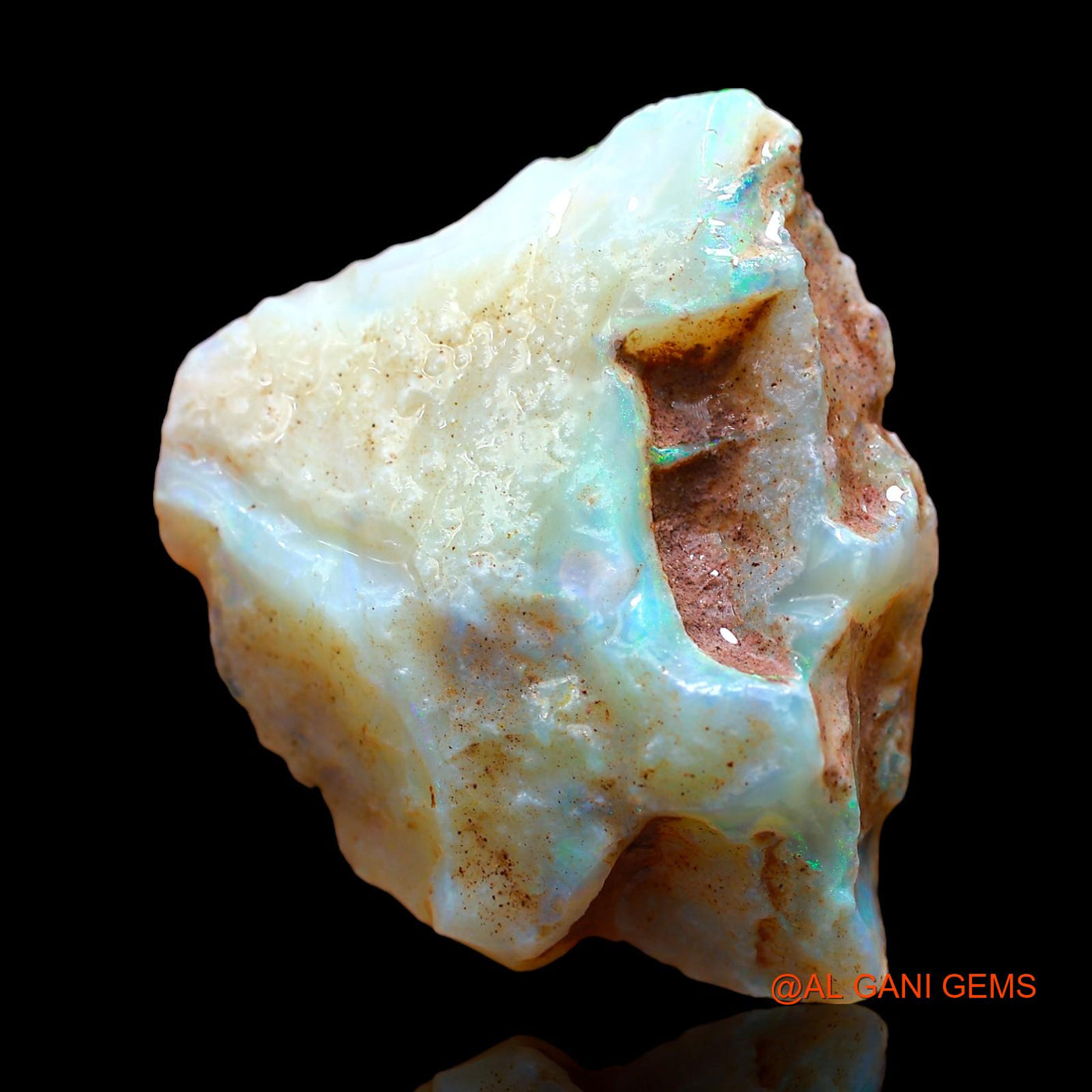 38.00 Cts Unheated Australian Fire Opal Loose Gemstone Fancy Rough Natural 37x31x9 mm RC-11