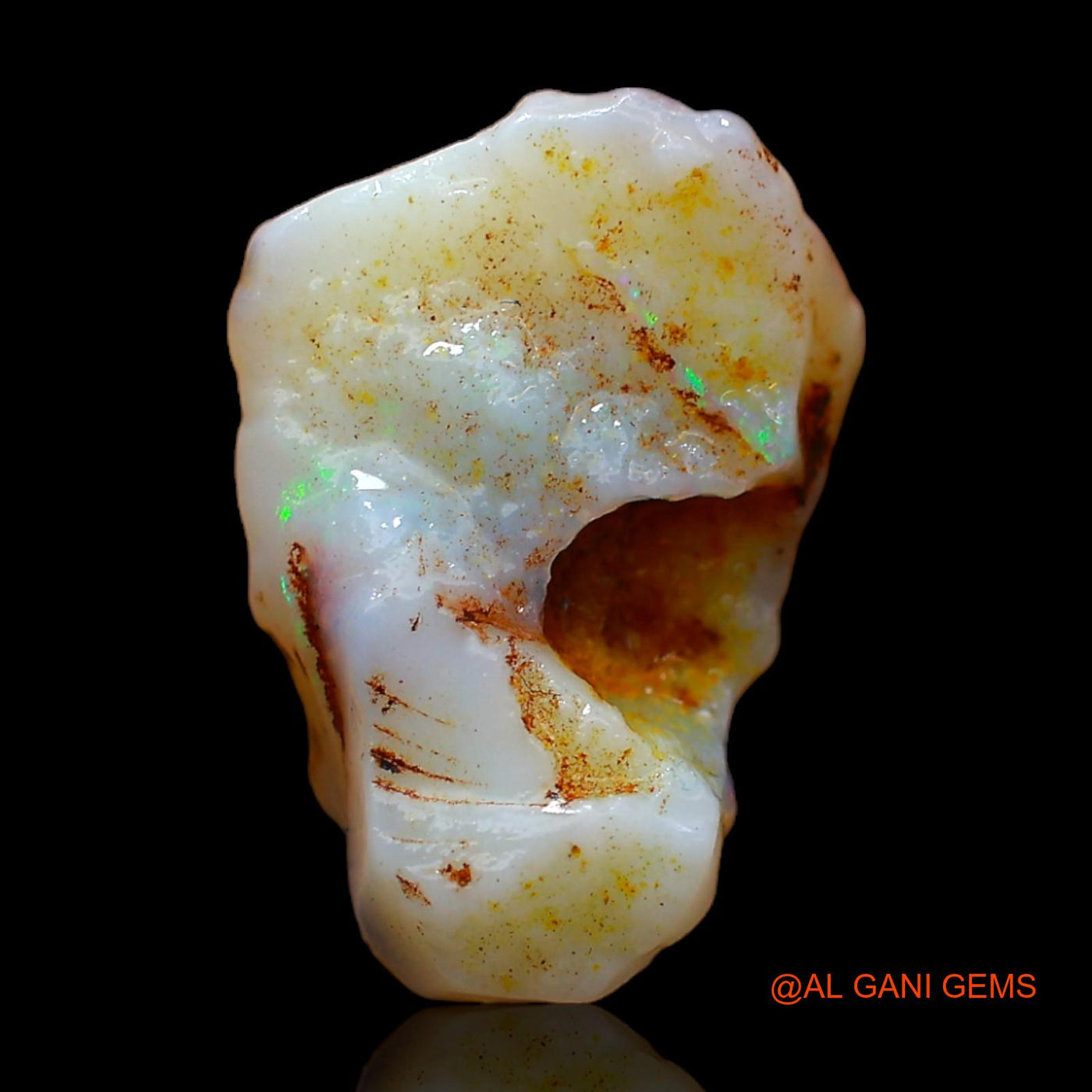 6.00 Cts Natural Australian Fire Opal Loose Gemstone Fancy Rough 16x13x8 mm RC-120