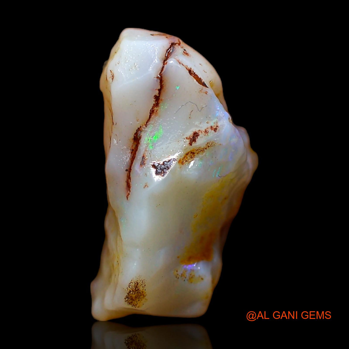 6.00 Cts Natural Australian Fire Opal Loose Gemstone Fancy Rough 16x13x8 mm RC-120