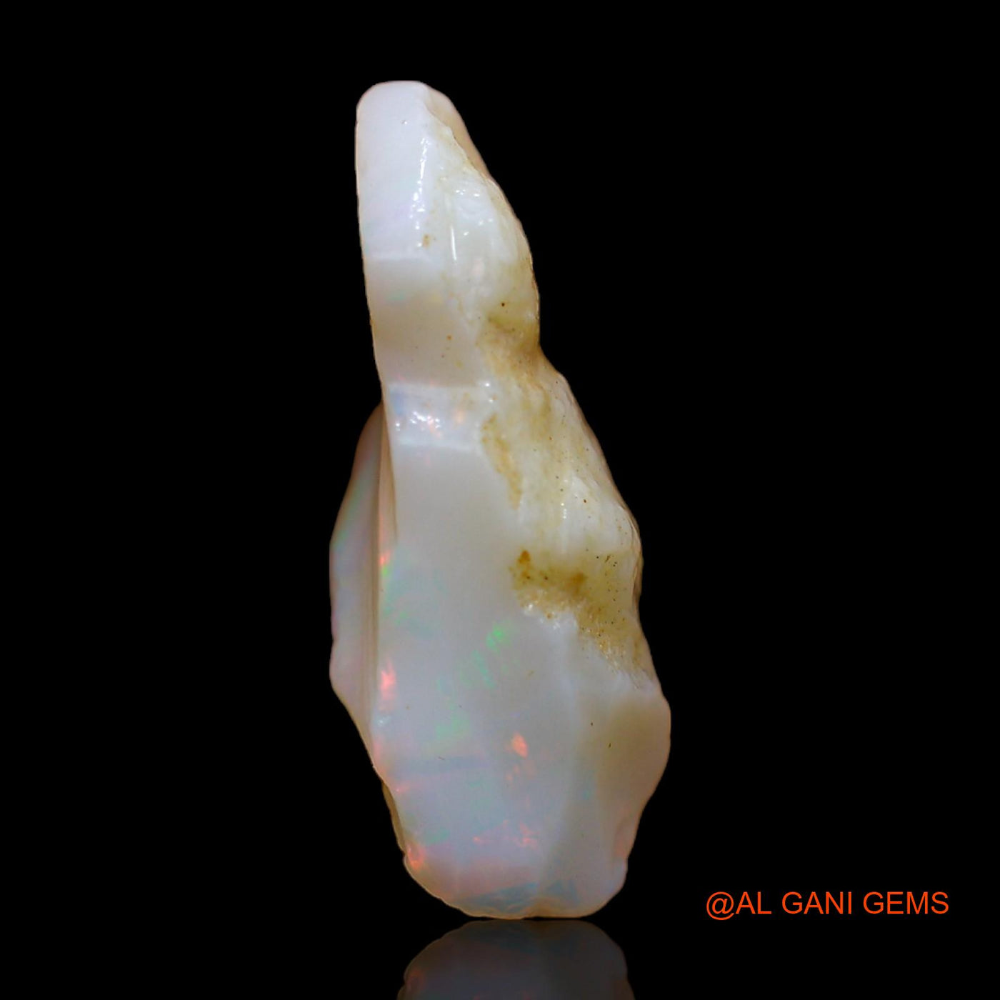 Natural Untreated Fire Opal Loose Gemstone Fancy Rough From Australia 5.00 Cts 19x9x7 mm RC-122