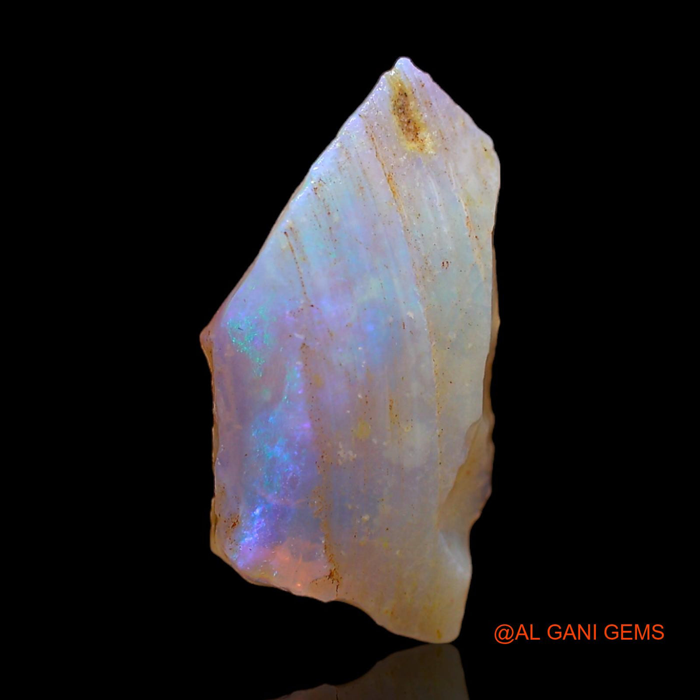 Natural Fire Opal Gemstone 4.00 Cts Loose Fancy Rough From Australia 18x10x3 mm RC-123