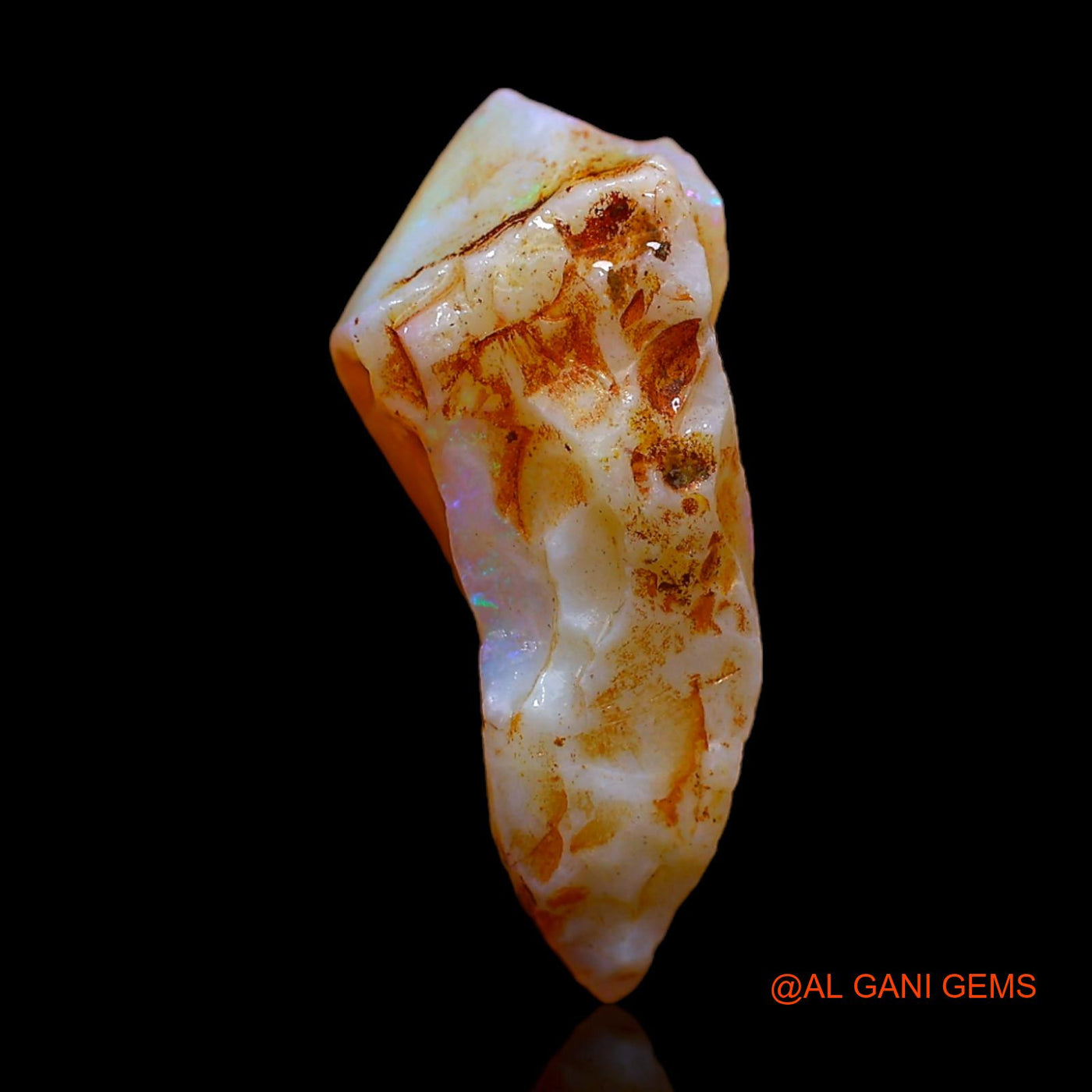 6.00 Cts Natural Australian Fire Opal Loose Gemstone Fancy Rough 20x7x6 mm RC-124