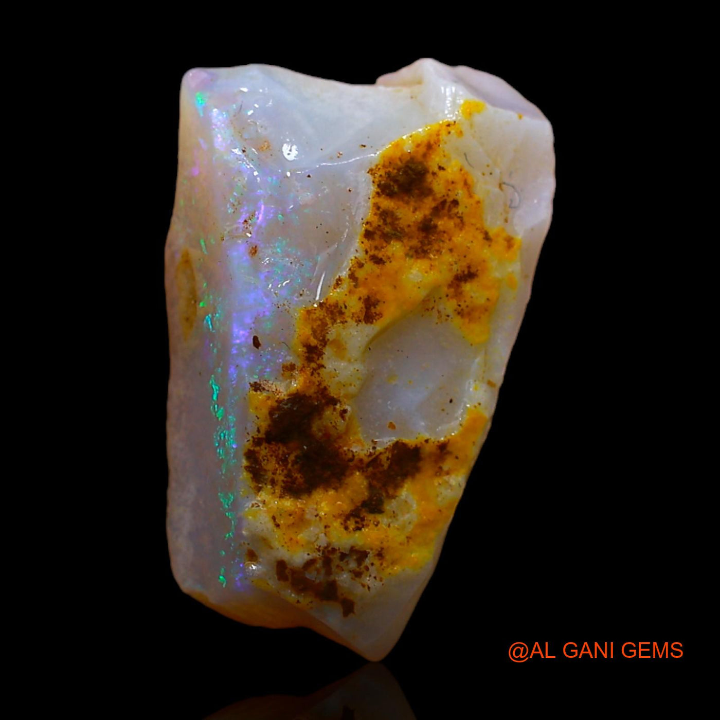 6.00 Cts Natural Australian Fire Opal Loose Gemstone Fancy Rough 19x12x5 mm RC-125