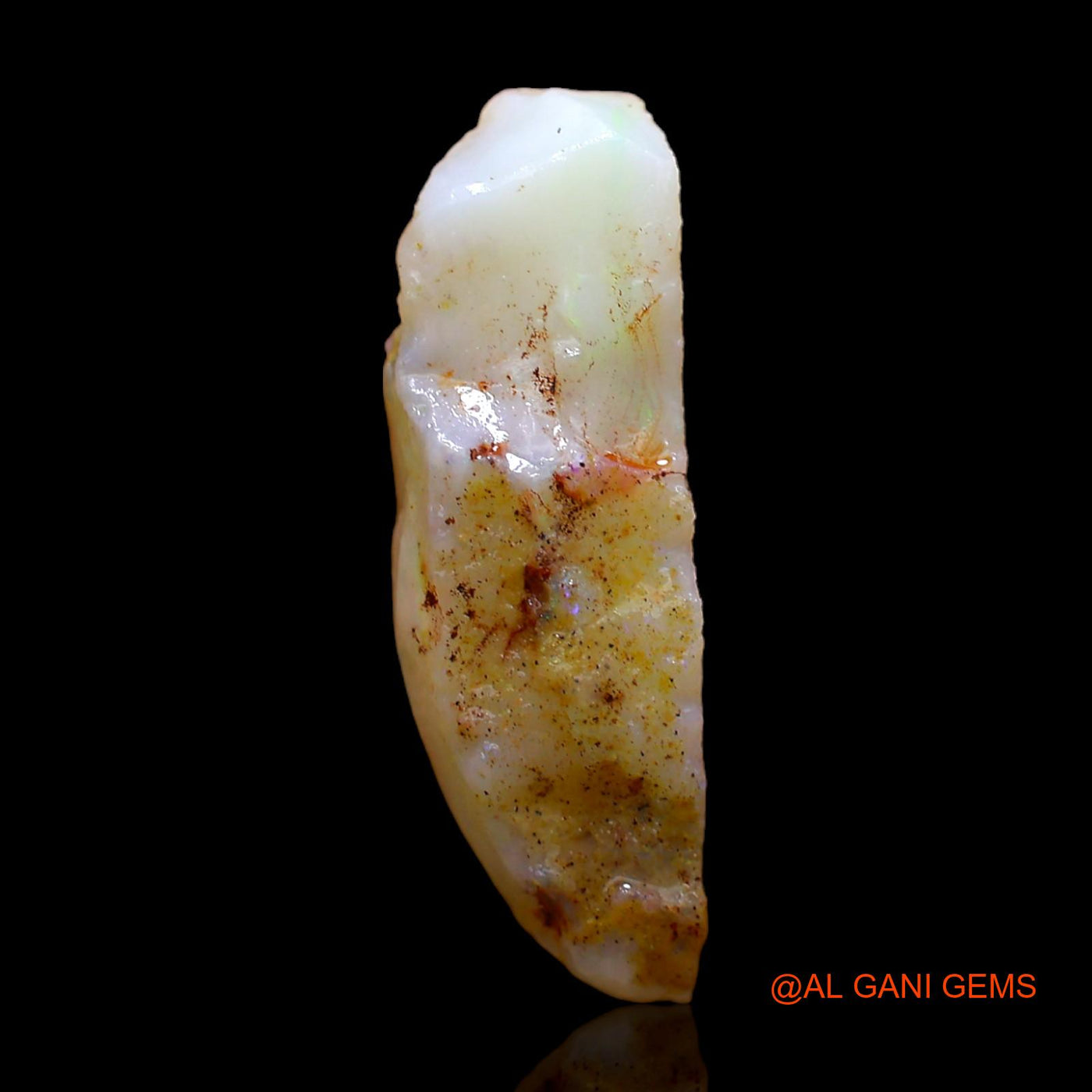 5.00 Cts Natural Australian Fire Opal Loose Gemstone Fancy Rough 22x6x6 mm RC-126