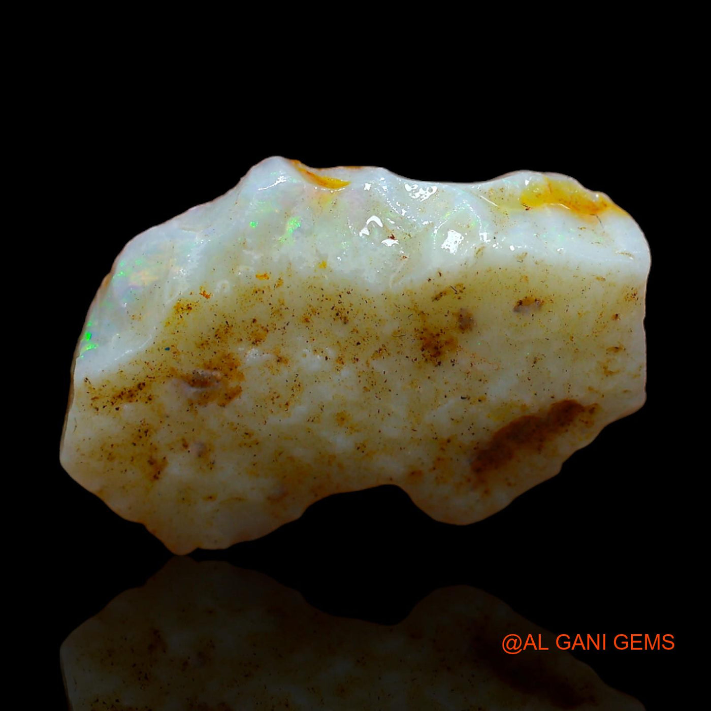 6.00 Cts Natural Australian Fire Opal Loose Gemstone Fancy Rough 19x13x4 mm RC-127