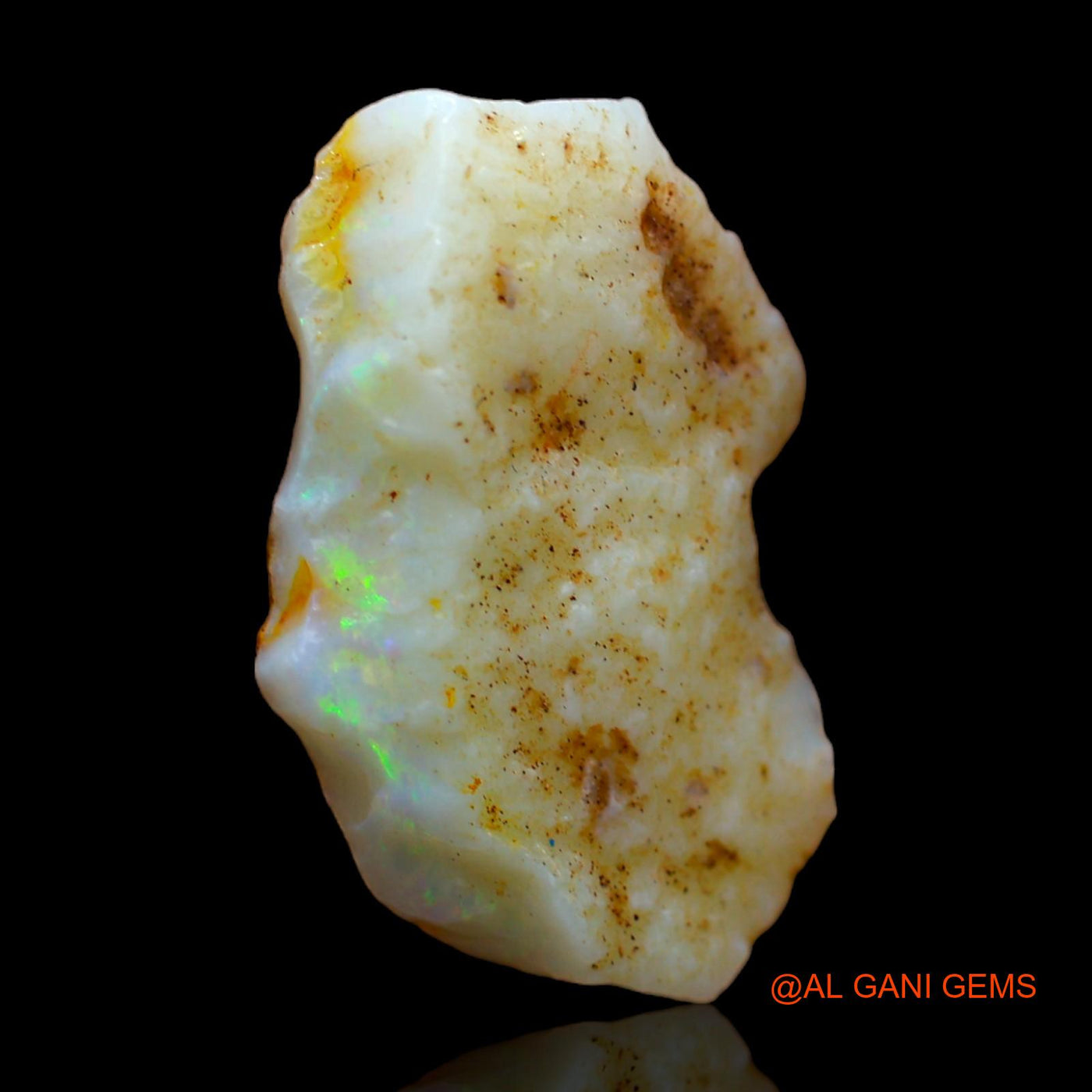 6.00 Cts Natural Australian Fire Opal Loose Gemstone Fancy Rough 19x13x4 mm RC-127