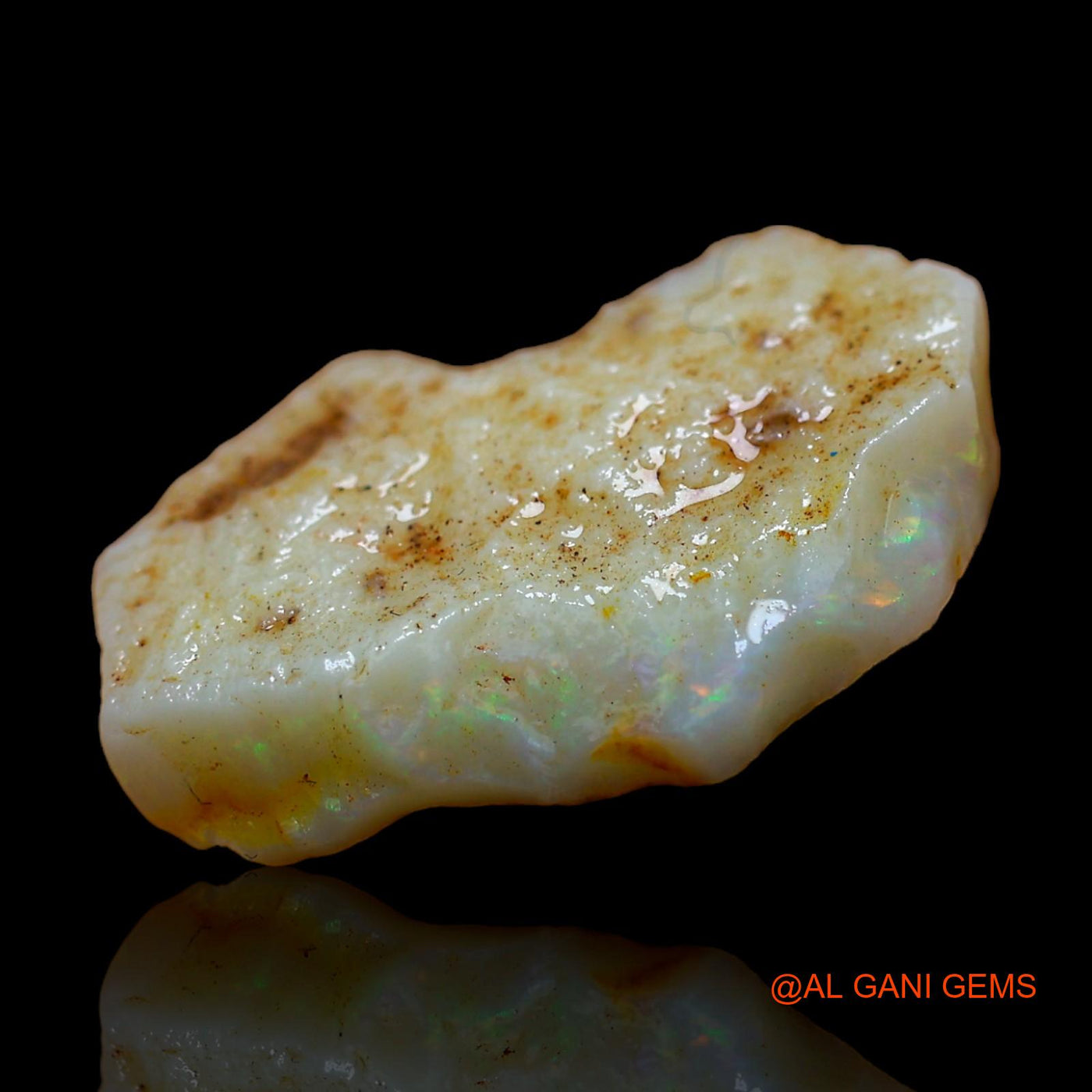 6.00 Cts Natural Australian Fire Opal Loose Gemstone Fancy Rough 19x13x4 mm RC-127