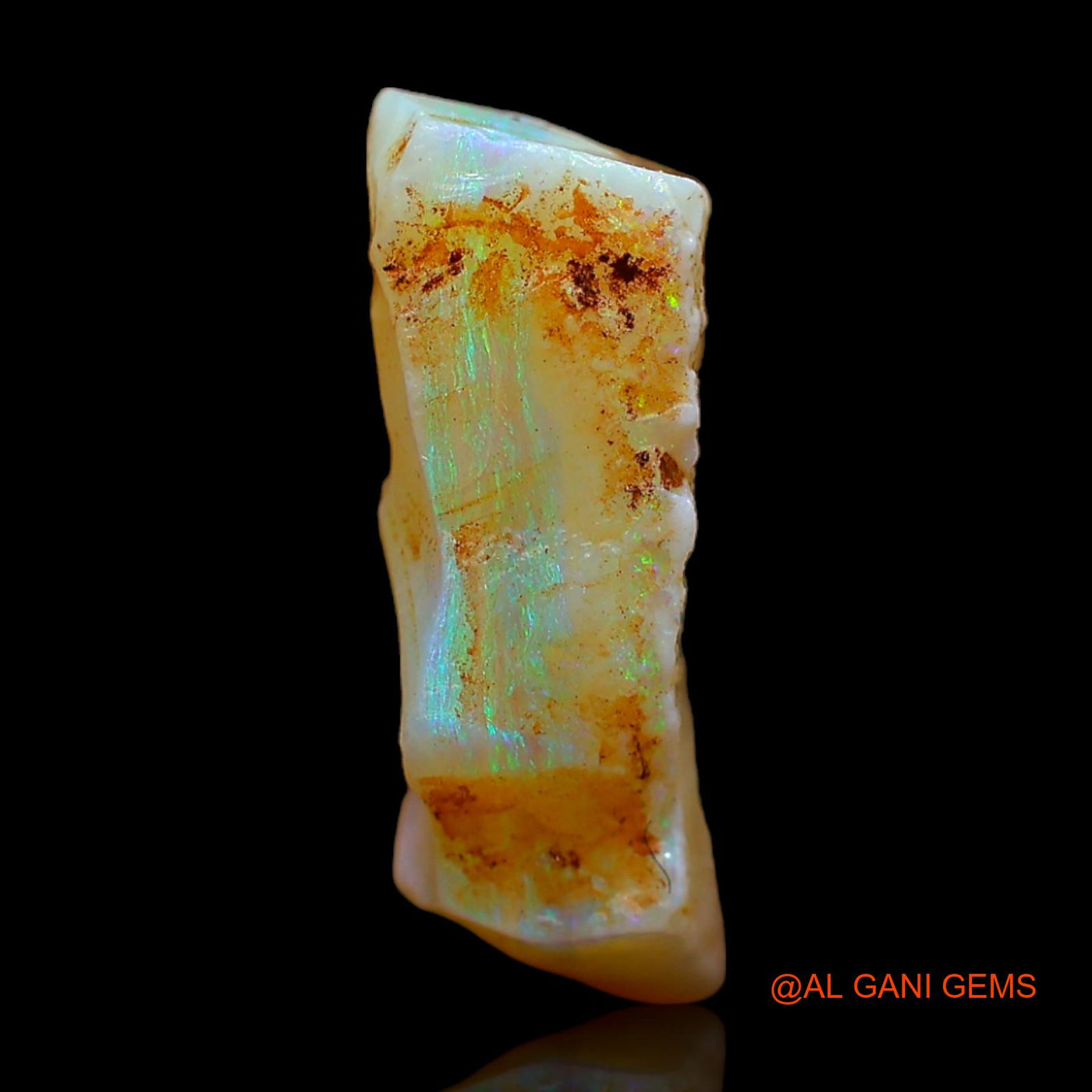 7.00 Cts Natural Australian Fire Opal Loose Gemstone Fancy Rough 16x9x6 mm RC-130