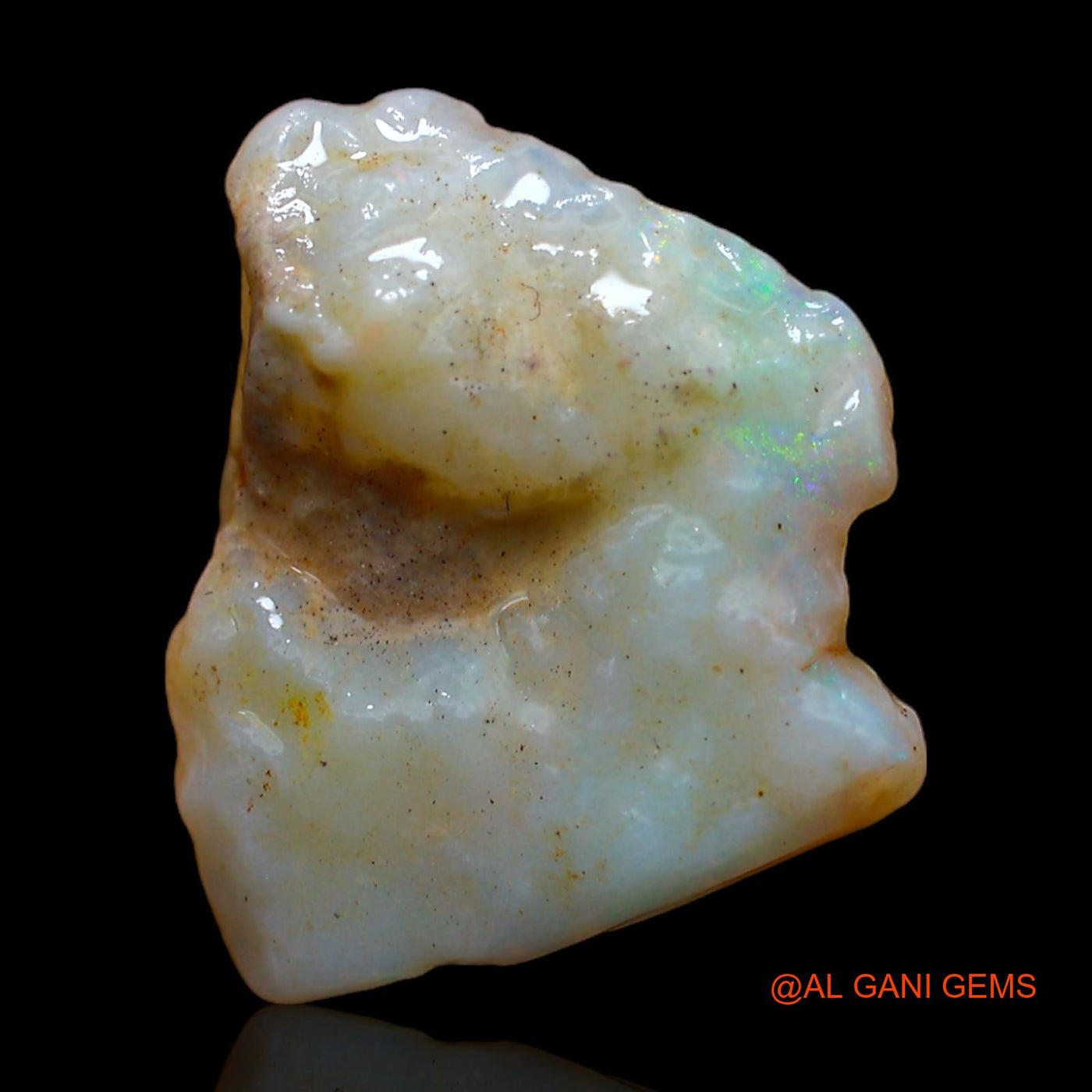 8.00 Cts Natural Australian Fire Opal Fancy Rough Loose Gemstone For Jewelry 18x16x6 mm RC-131