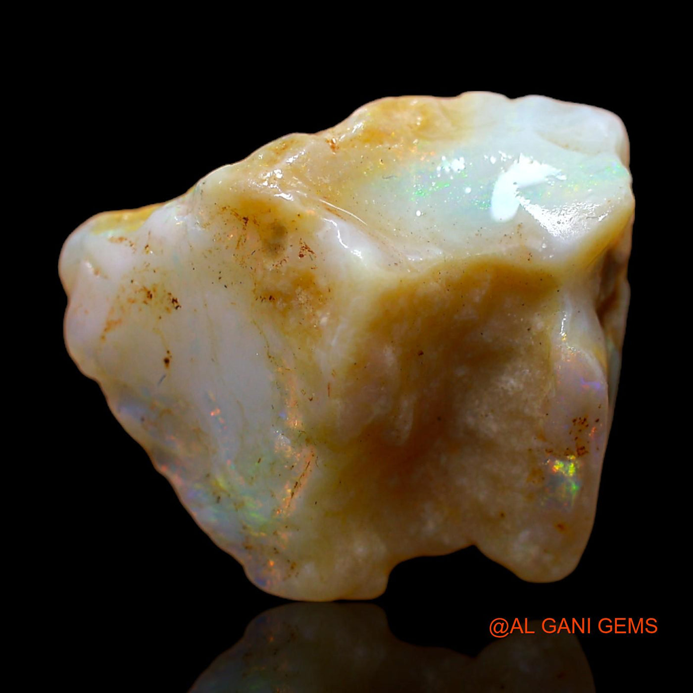 8.00 Cts Natural Australian Fire Opal Fancy Rough Loose Gemstone For Jewelry 18x16x6 mm RC-131