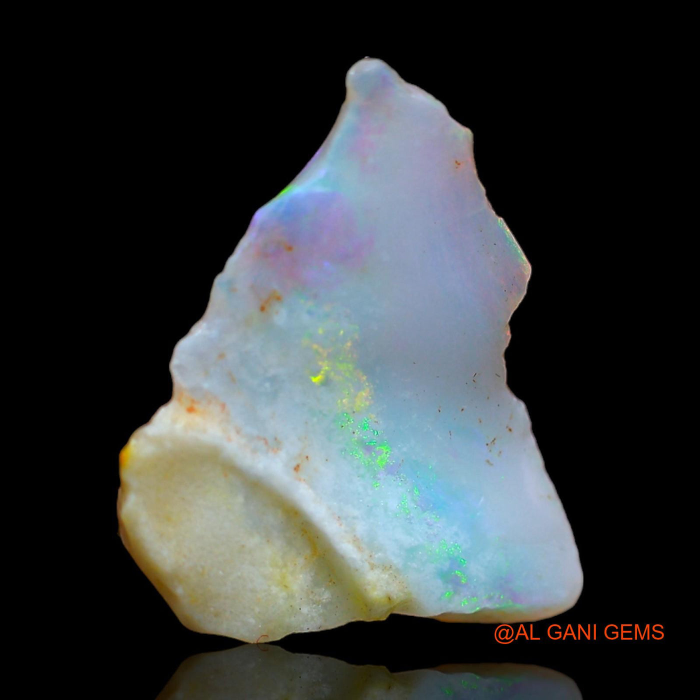 Natural Fire Opal Gemstone 3.00 Cts Loose Fancy Rough From Australia 16x14x5 mm RC-132