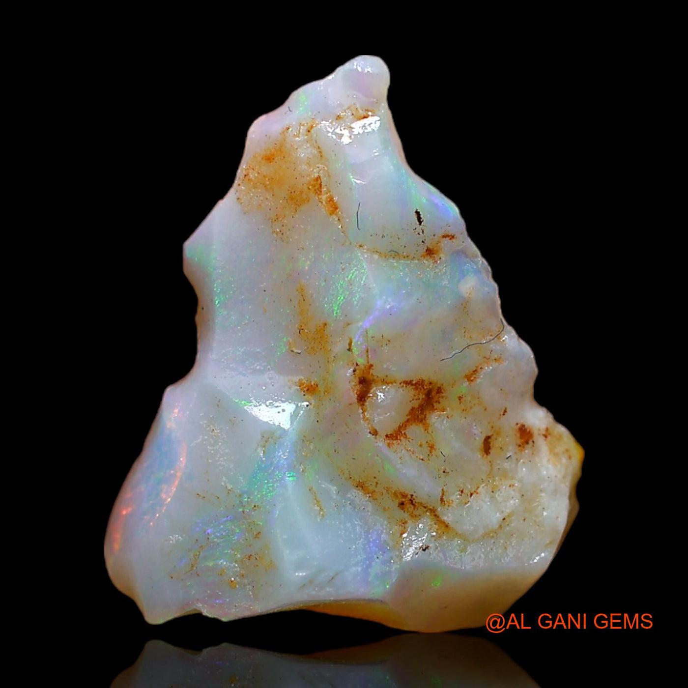 Natural Fire Opal Gemstone 3.00 Cts Loose Fancy Rough From Australia 16x14x5 mm RC-132