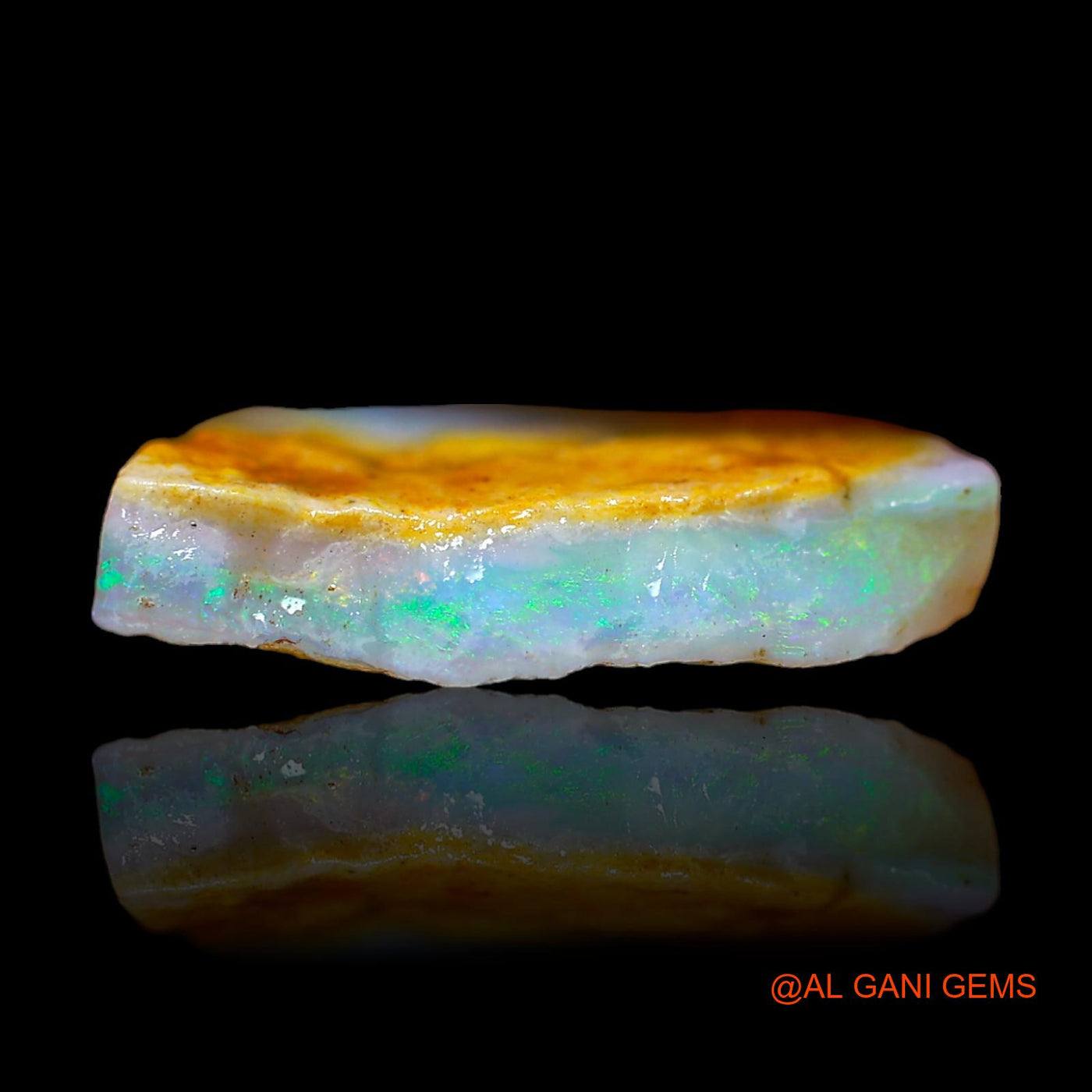 5.00 Cts Natural Australian Fire Opal Loose Gemstone Fancy Rough 18x13x3 mm RC-136
