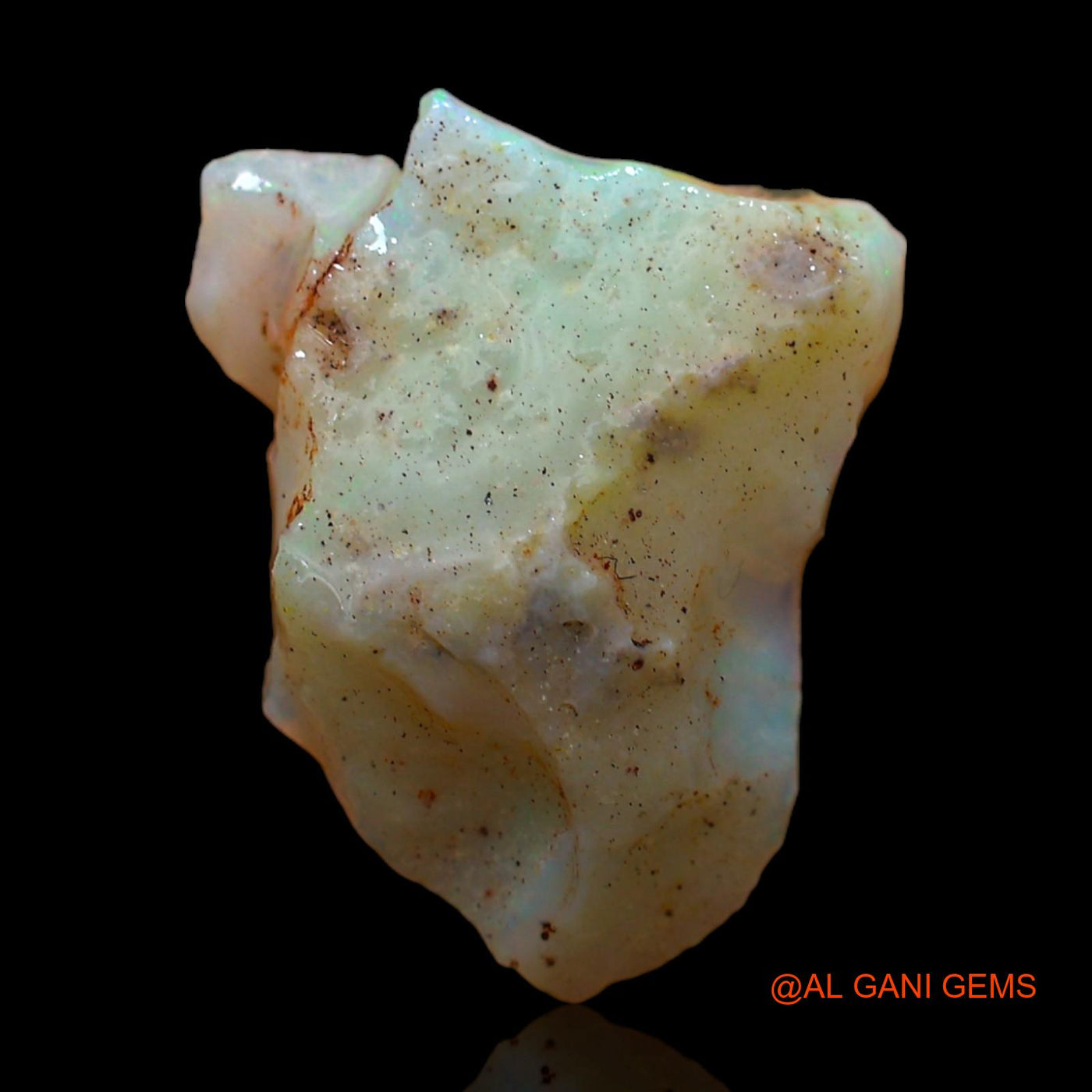 Natural Untreated Fire Opal Loose Gemstone Fancy Rough From Australia 6.00 Cts 18x15x4 mm RC-137
