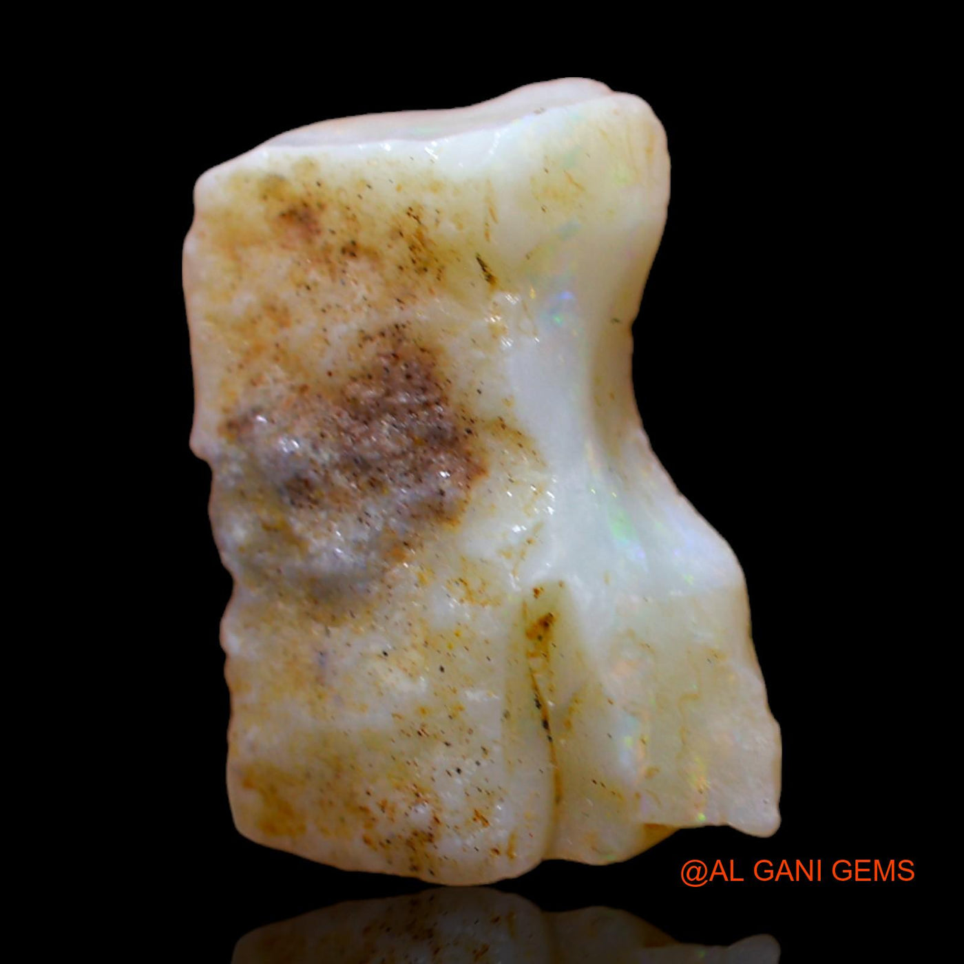 6.00 Cts Natural Australian Fire Opal Loose Gemstone Fancy Rough 16x12x5 mm RC-139