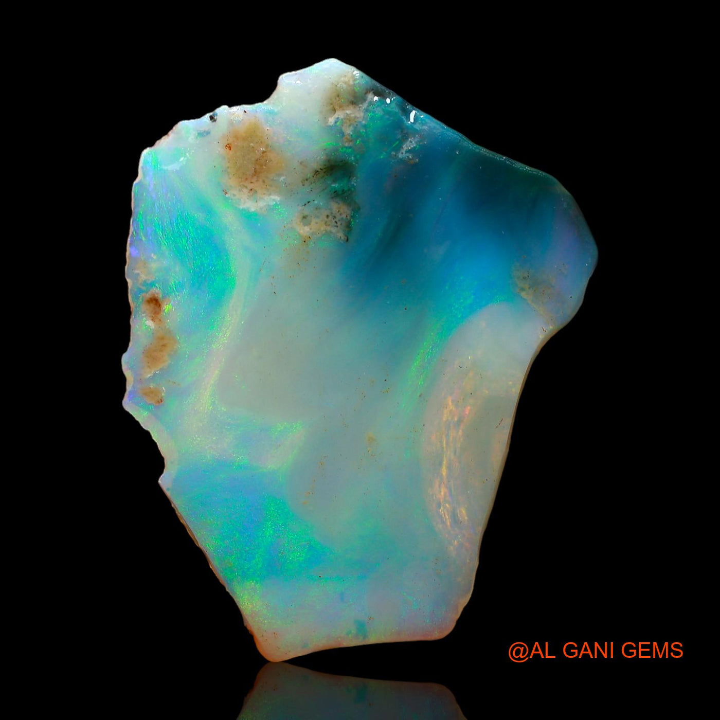 Natural Untreated Fire Opal Loose Gemstone Fancy Rough From Australia 15.00 Cts 34x26x3 mm RC-13