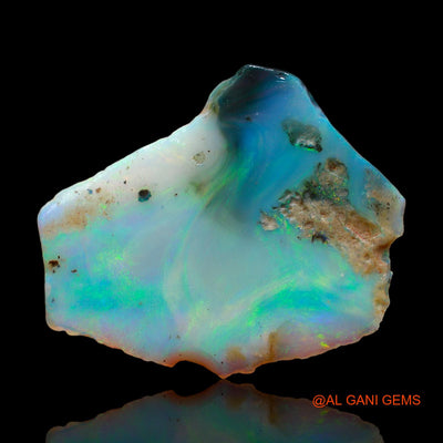 Natural Untreated Fire Opal Loose Gemstone Fancy Rough From Australia 15.00 Cts 34x26x3 mm RC-13