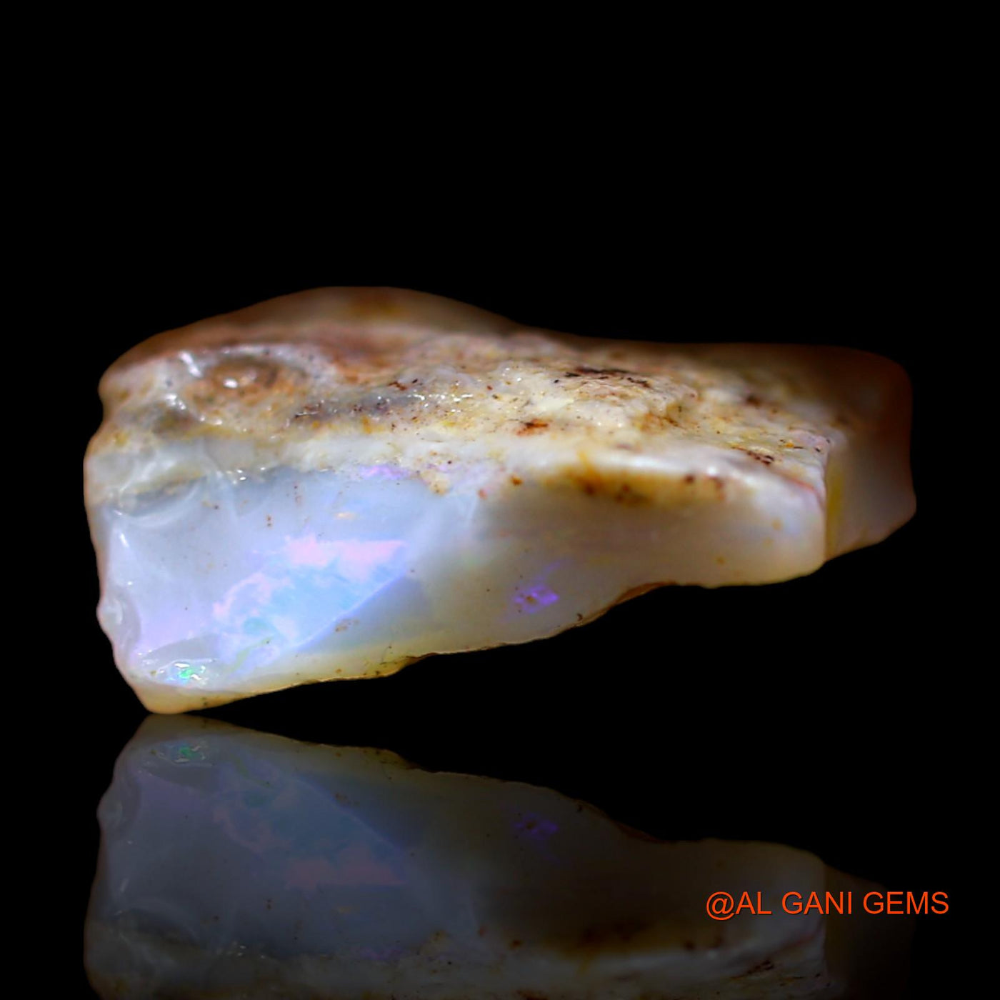 Natural Untreated Fire Opal Loose Gemstone Fancy Rough From Australia 7.00 Cts 15x12x6 mm RC-144