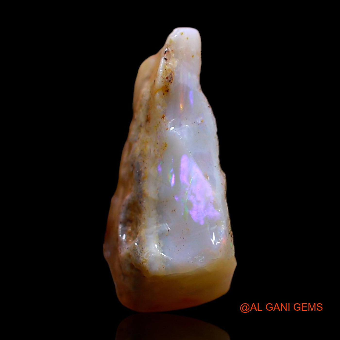 Natural Untreated Fire Opal Loose Gemstone Fancy Rough From Australia 7.00 Cts 15x12x6 mm RC-144