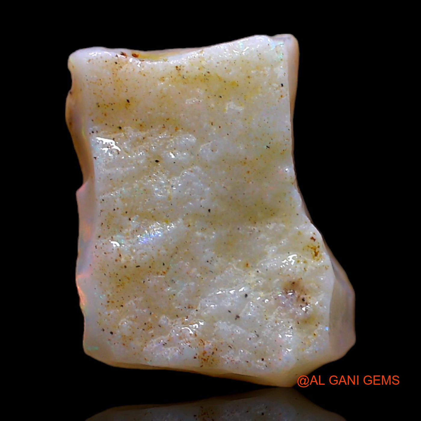 Natural Untreated Fire Opal Loose Gemstone Fancy Rough From Australia 7.00 Cts 15x12x6 mm RC-144