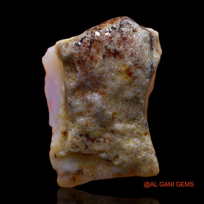 Natural Untreated Fire Opal Loose Gemstone Fancy Rough From Australia 7.00 Cts 15x12x6 mm RC-144